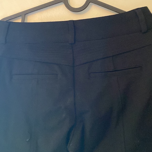 New black trousers, front pocket zip detail. Slit back pockets, western dart. - Picture 4 of 4